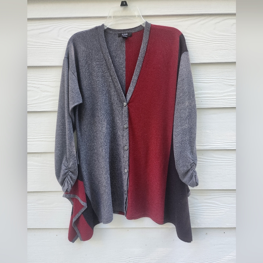 PL Colorblock Sharkbite Cardigan Sweater By ALfani